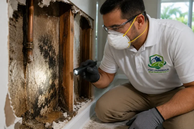 Water damage causing mold growth